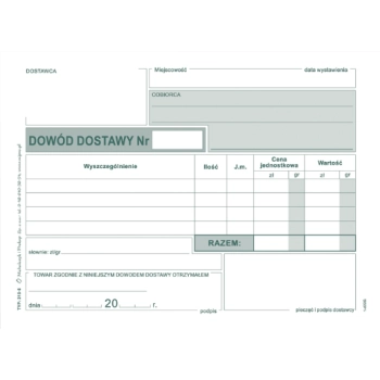 Dowód dostawy A6 315-5